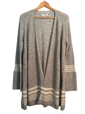 Vineyard Vines 100% Merino Wool Open Front Long Line Cardigan Sweater L